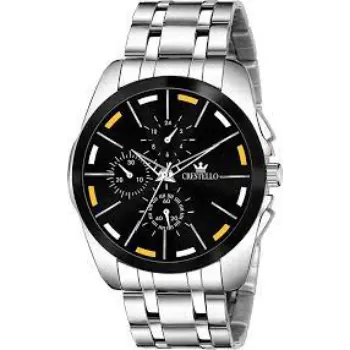 Metal Chain Analog Wrist Watch for Men 